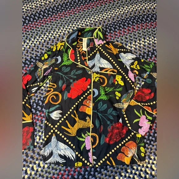 Rosa de Weerd for Anthropologie, flannel pajama set - Picture 1 of 16